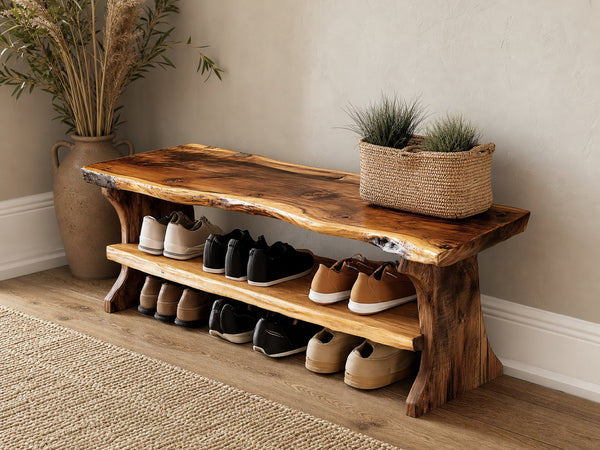 Farmhouse Entryway Bench Livingroom Furniture
