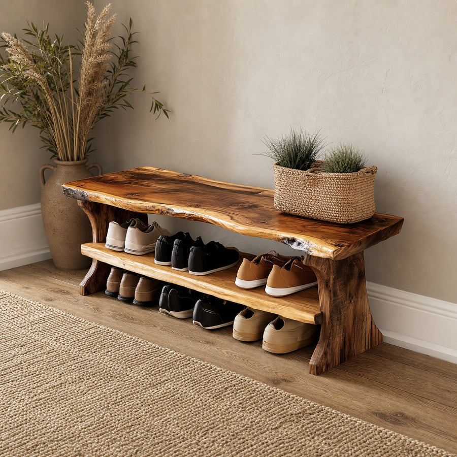 Farmhouse Entryway Bench Livingroom Furniture