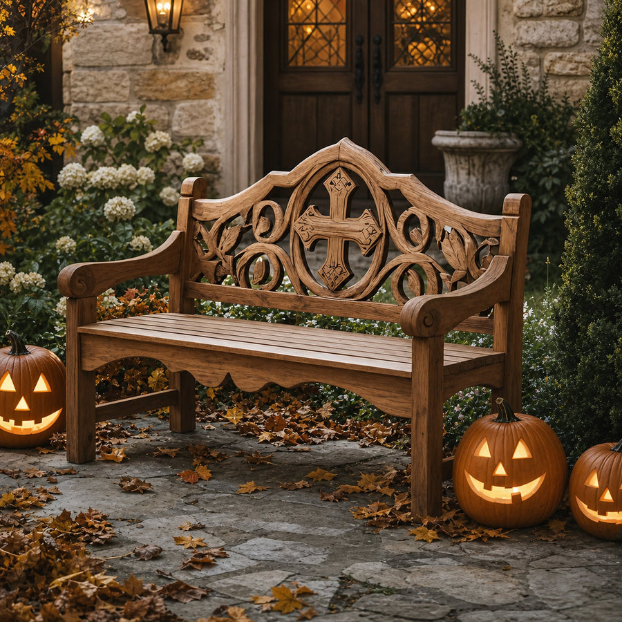 Farmhouse Halloween Patio Chair For Rustic Halloween Porch Decor