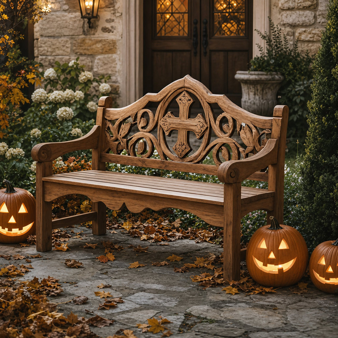 Farmhouse Halloween Patio Chair For Rustic Halloween Porch Decor