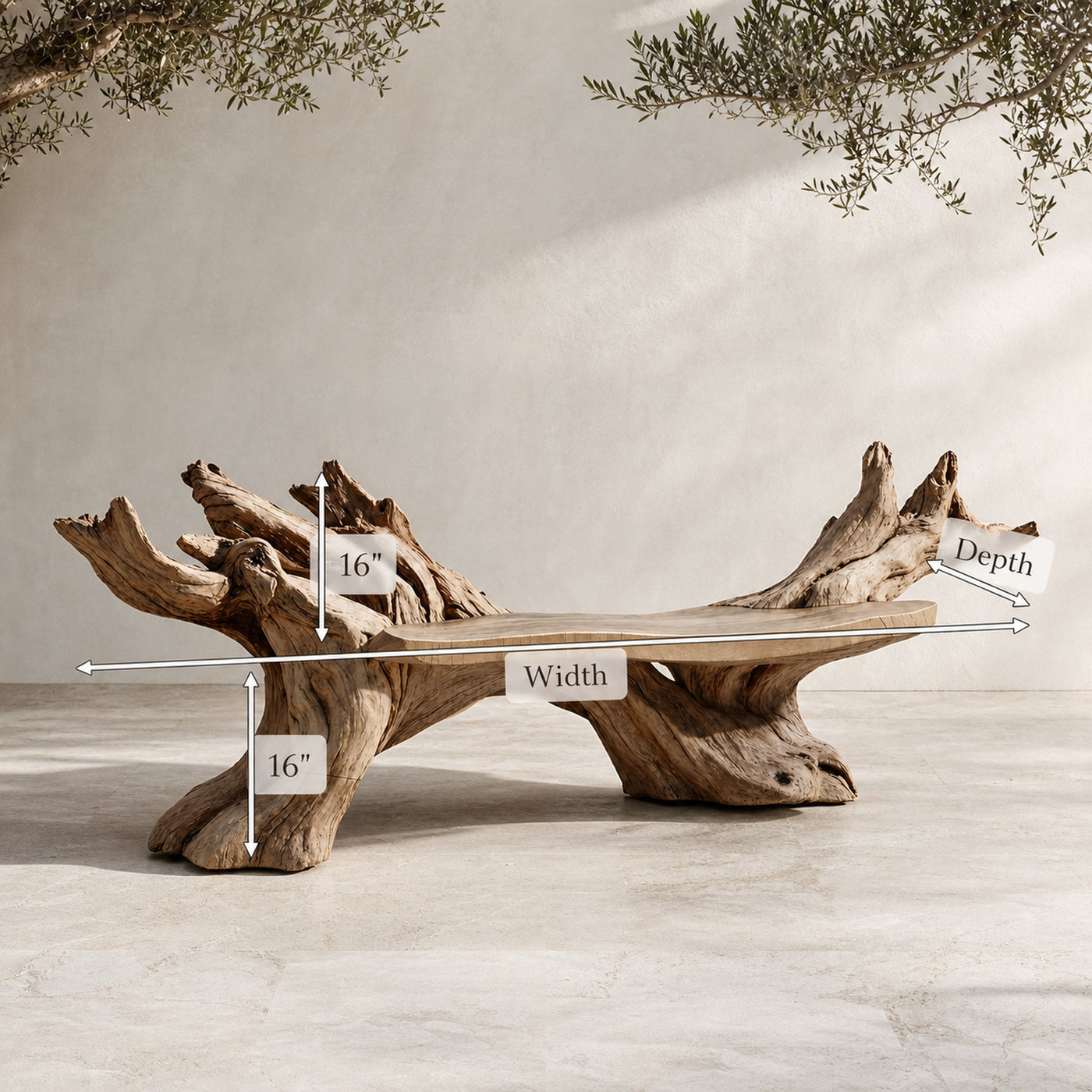 Farmhouse Live Edge Bench Entryway Design For Welcoming Foyers - product view 8
