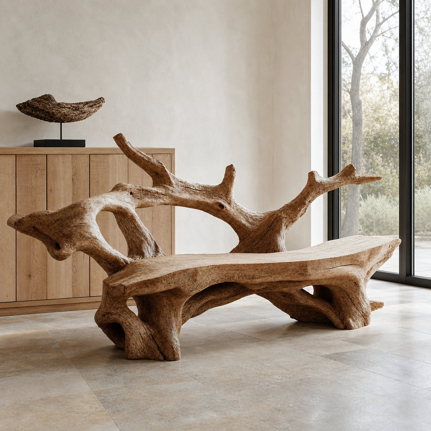 Farmhouse Live Edge Bench Outdoor Decor For Unique Garden Spaces