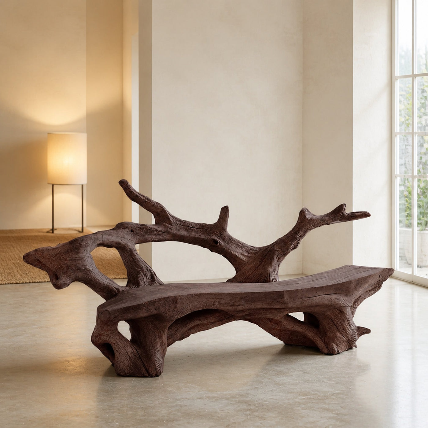 Farmhouse Live Edge Bench Outdoor Decor For Unique Garden Spaces - product view 7