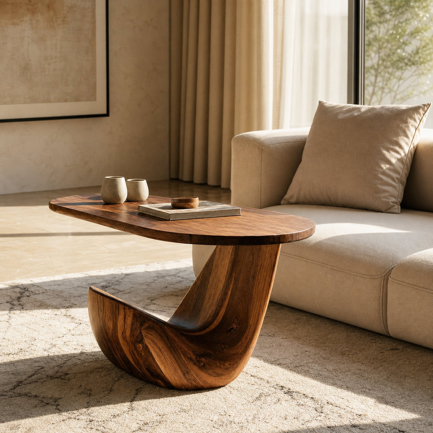 Farmhouse Live Edge Side Table For Vintage Furniture Vibe - product view 6