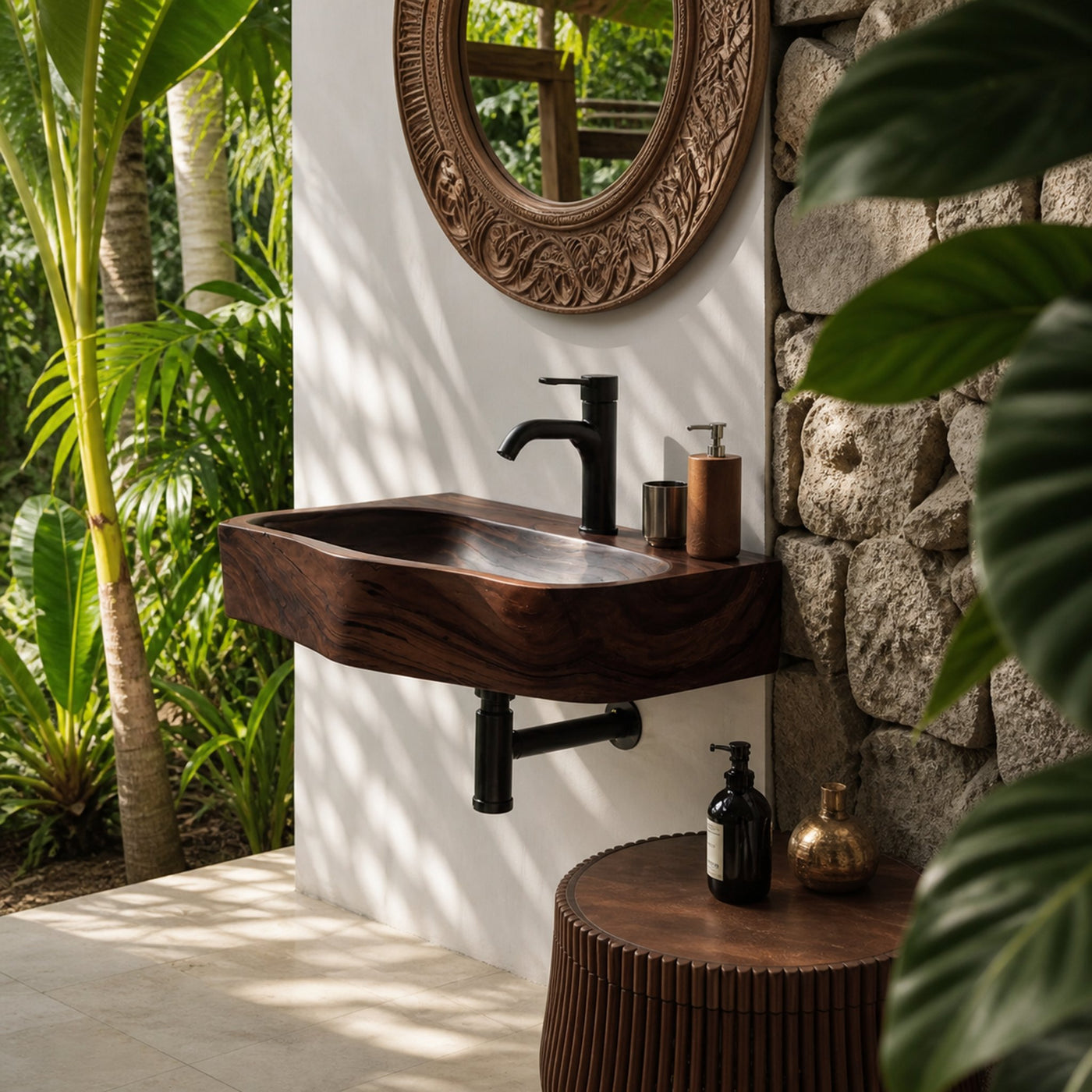 Farmhouse Solid Wood Vanity Sink For Bathroom Furniture Decor - product view 7