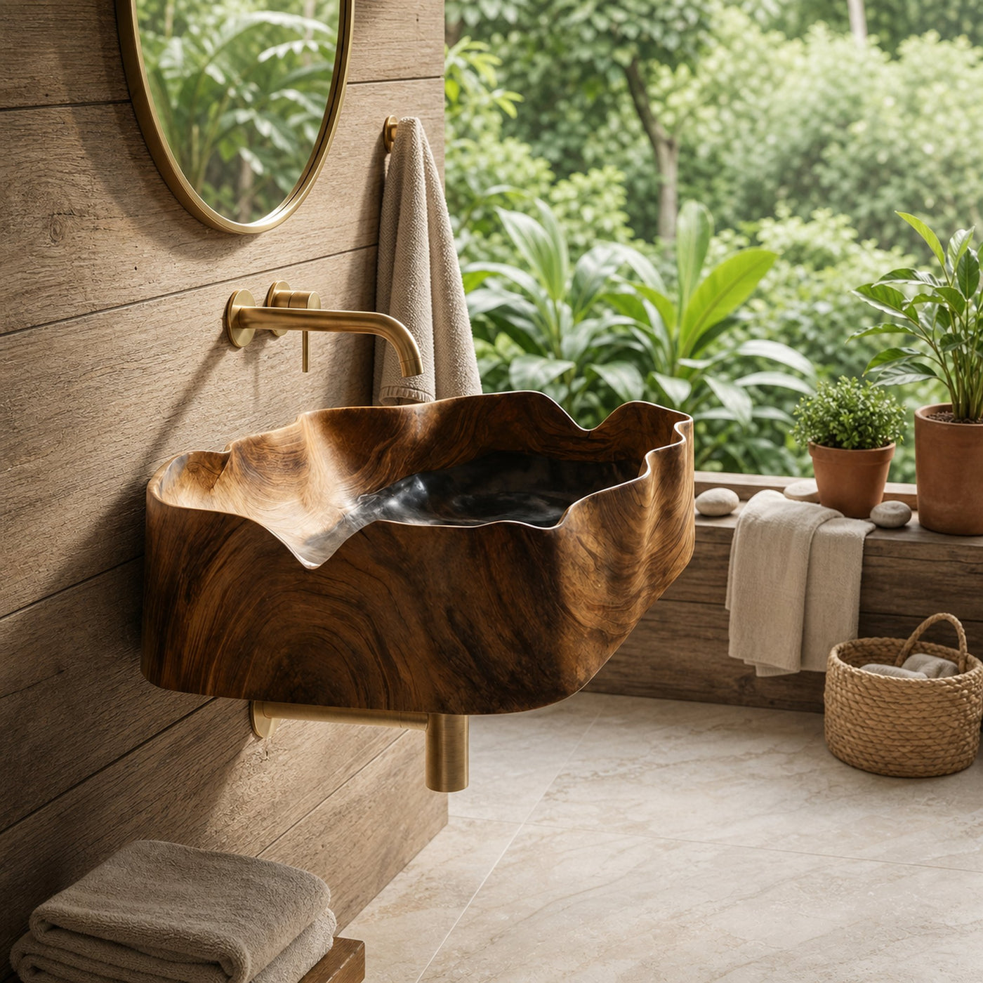 Farmhouse Solid Wood Vanity Sink For Bathroom Furniture Design - product view 6