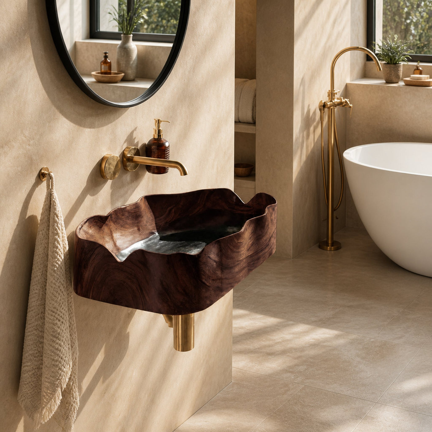 Farmhouse Solid Wood Vanity Sink For Bathroom Furniture Design - product view 7