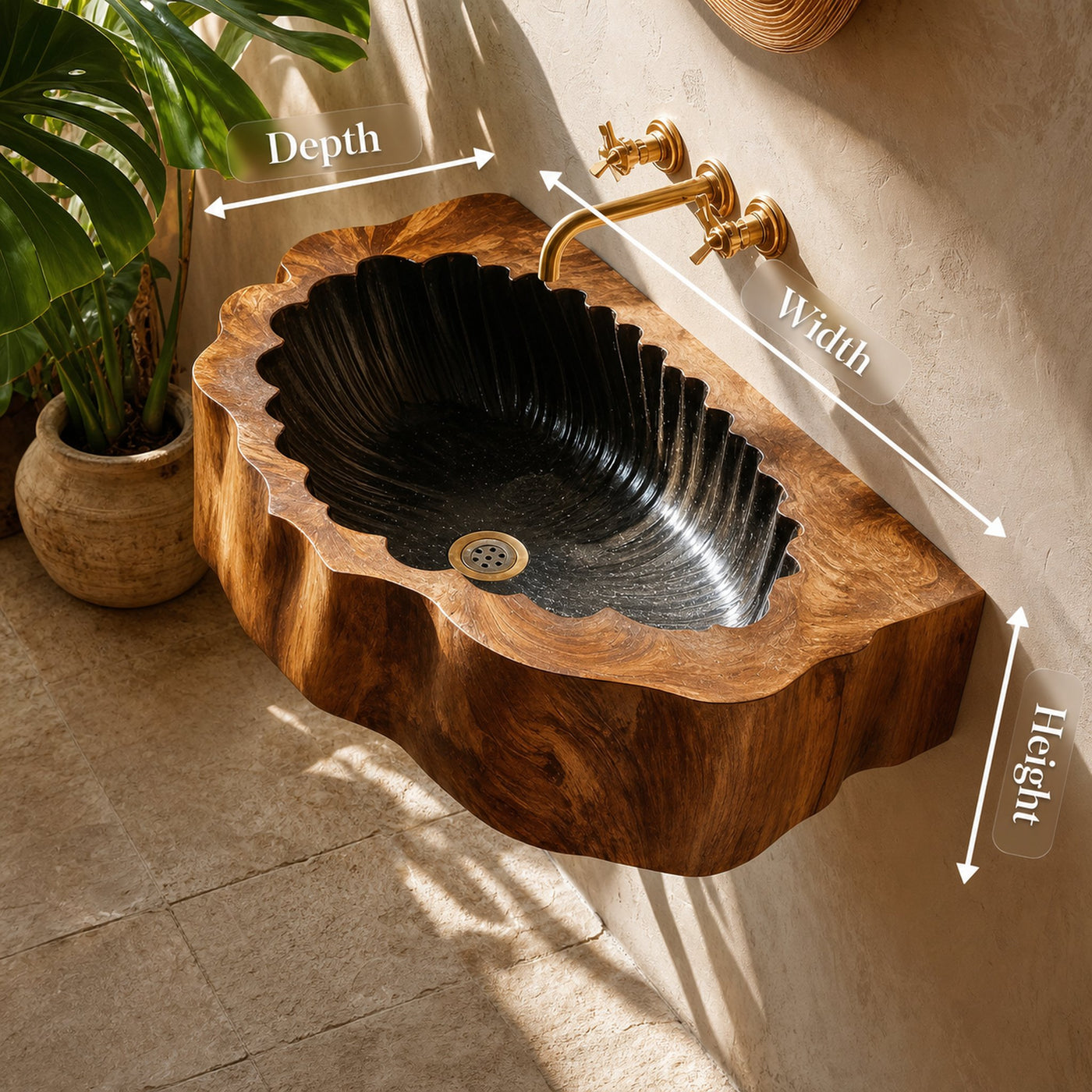 Farmhouse Solid Wood Vanity Sink For Cozy Bathroom Decor - product view 8