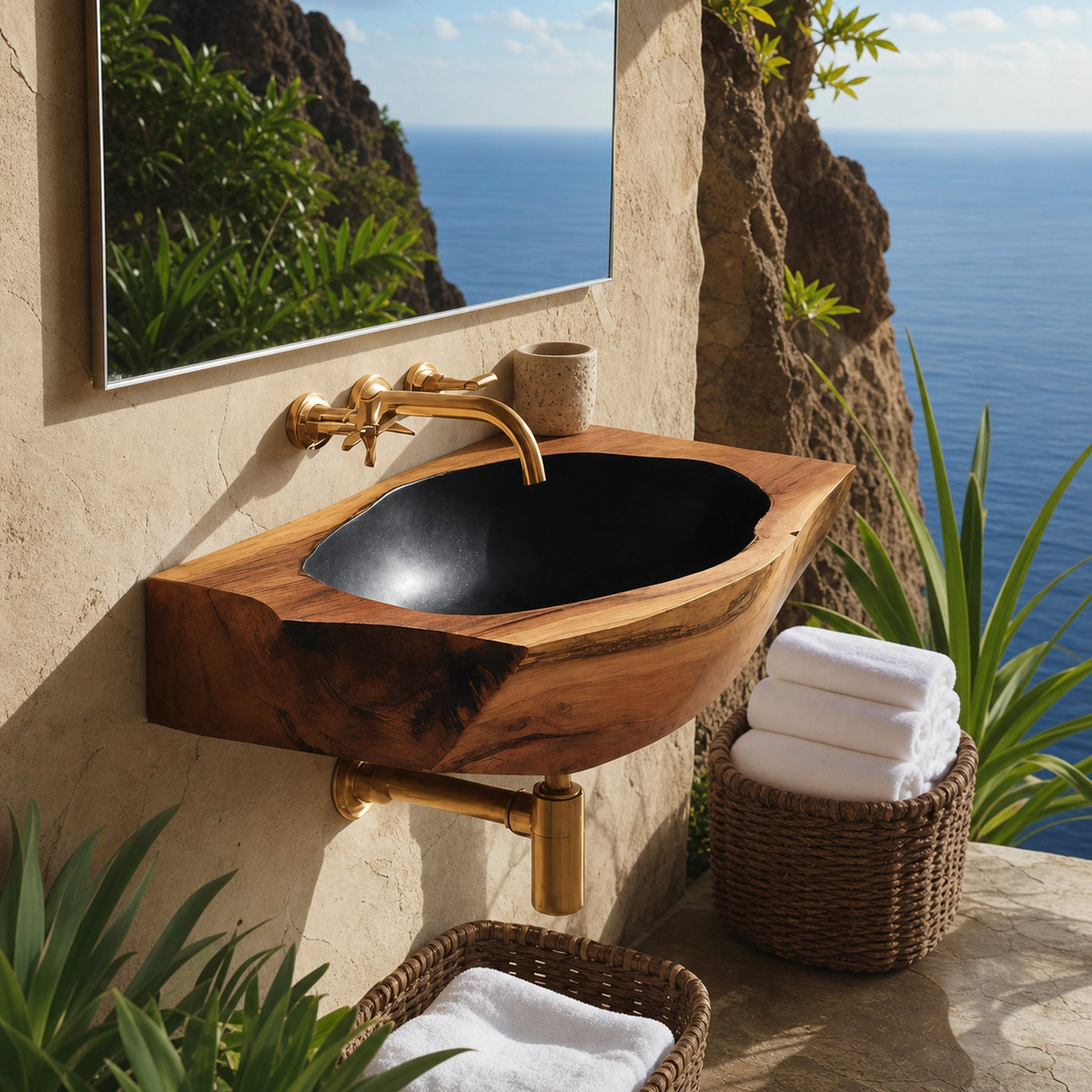 Farmhouse Solid Wood Vanity Sink For Timeless Bathroom Furniture Decor - product view 6