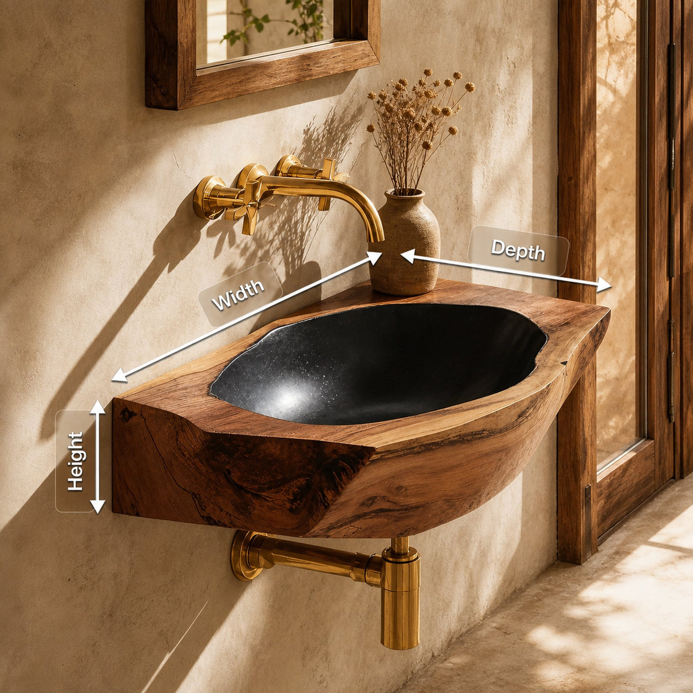 Farmhouse Solid Wood Vanity Sink For Timeless Bathroom Furniture Decor - product view 8