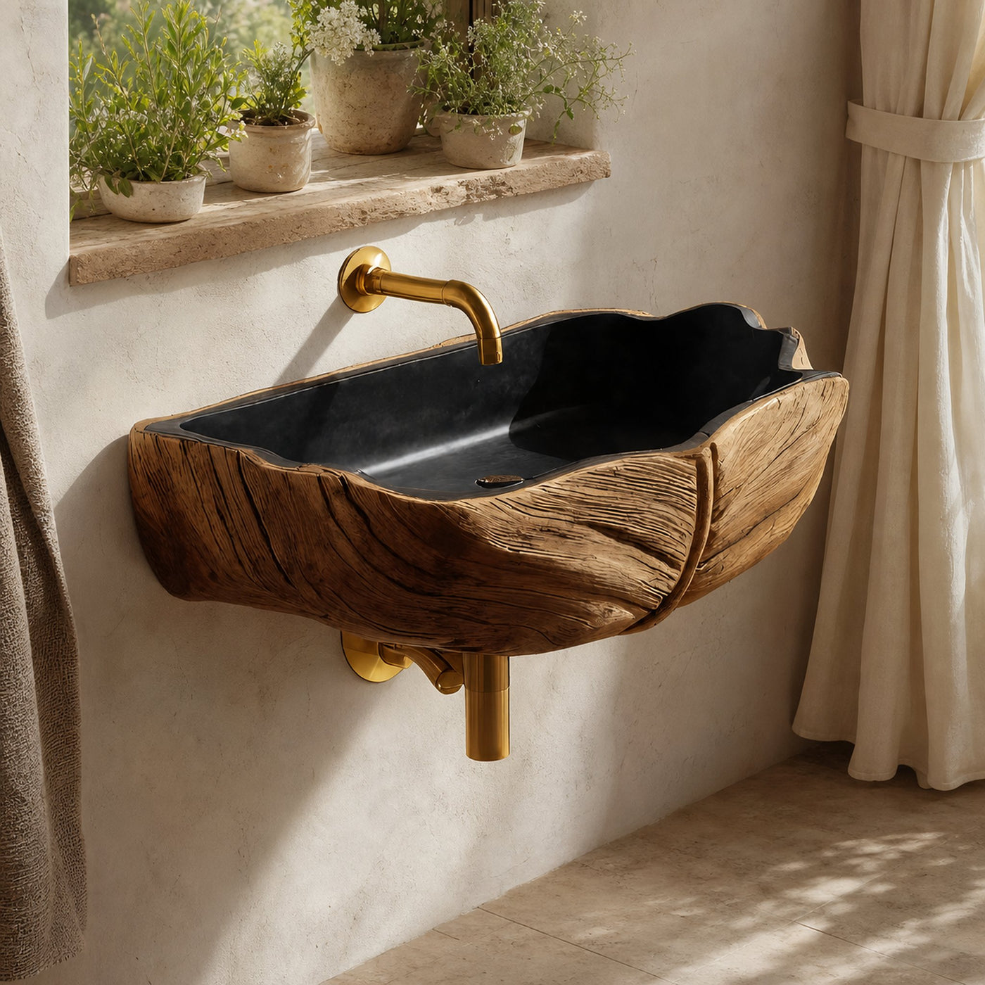 Farmhouse Solid Wood Vanity Sink For Traditional Bathroom Decor