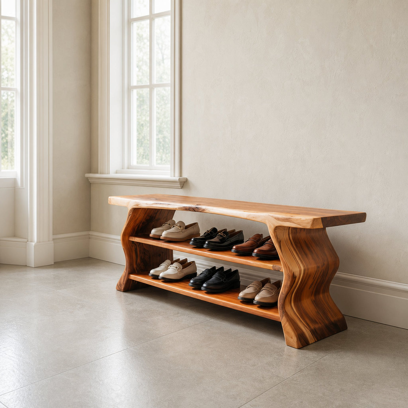 Farmhouse Style Shoe Organizer Entryway And Porch