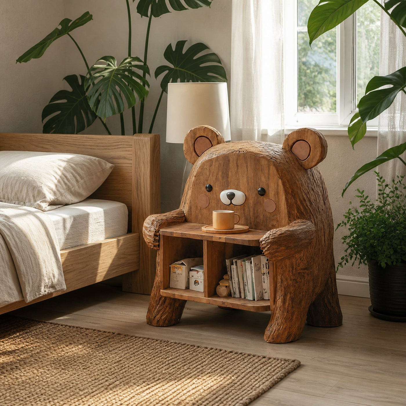 Farmhouse Wood Side Table For Furniture Decoration - product view 6