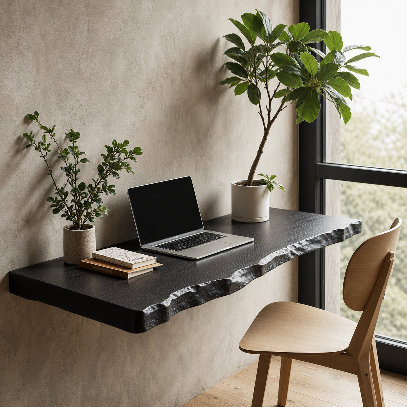 Farmhouse Wooden Floating Table For Furniture Decor