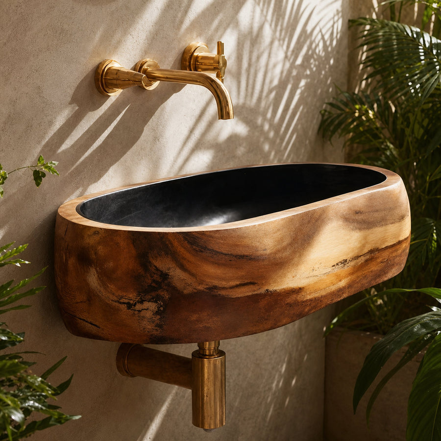 Farmhouse Wooden Vanity Sink For Bathroom Furniture Decor