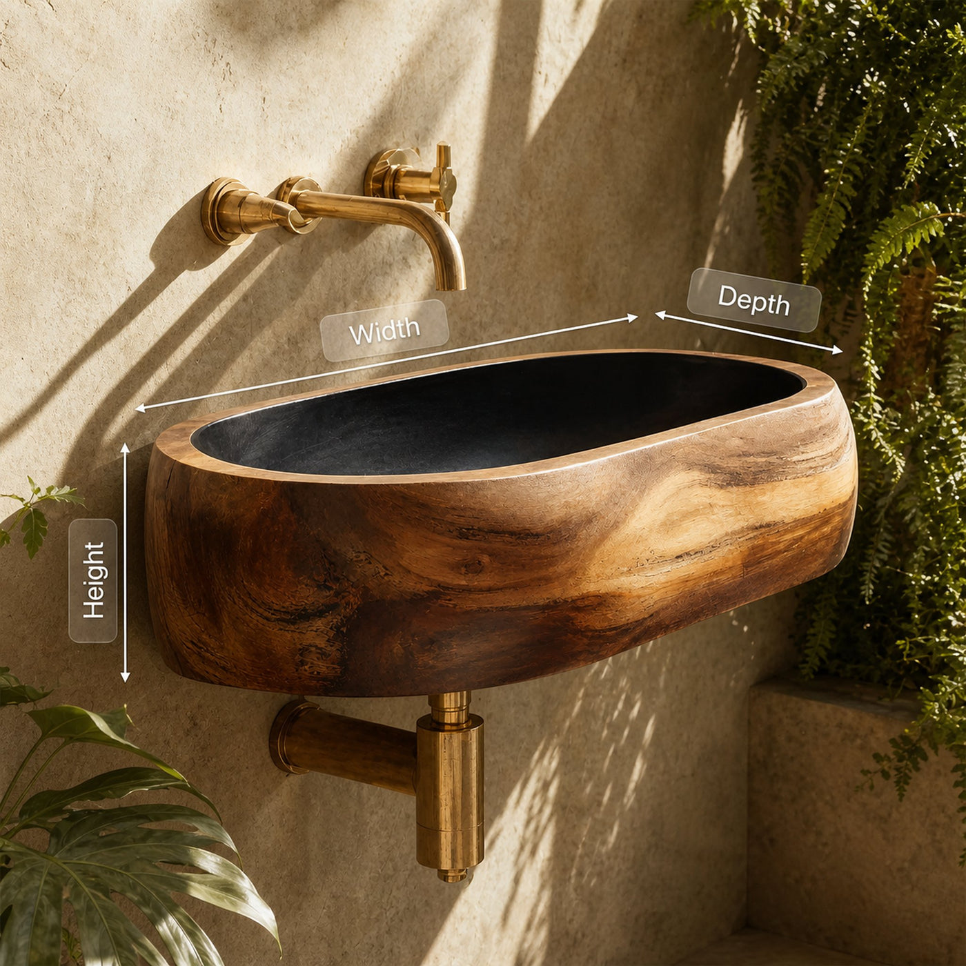 Farmhouse Wooden Vanity Sink For Bathroom Furniture Decor - product view 8
