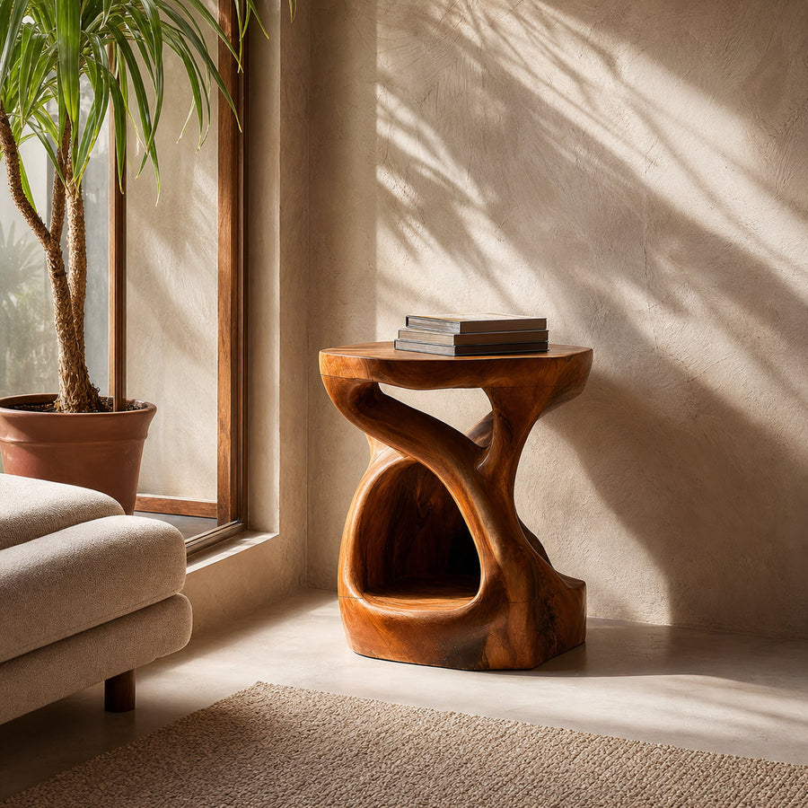 Functional Side Table For Reading Nook Or Hallway