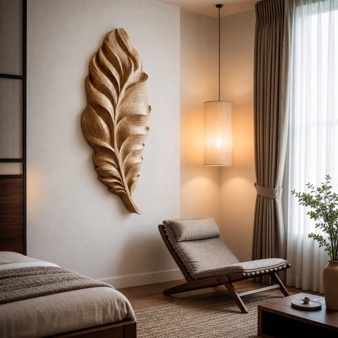 Handcrafted Feather Wall Art For Home Decor - product view 6