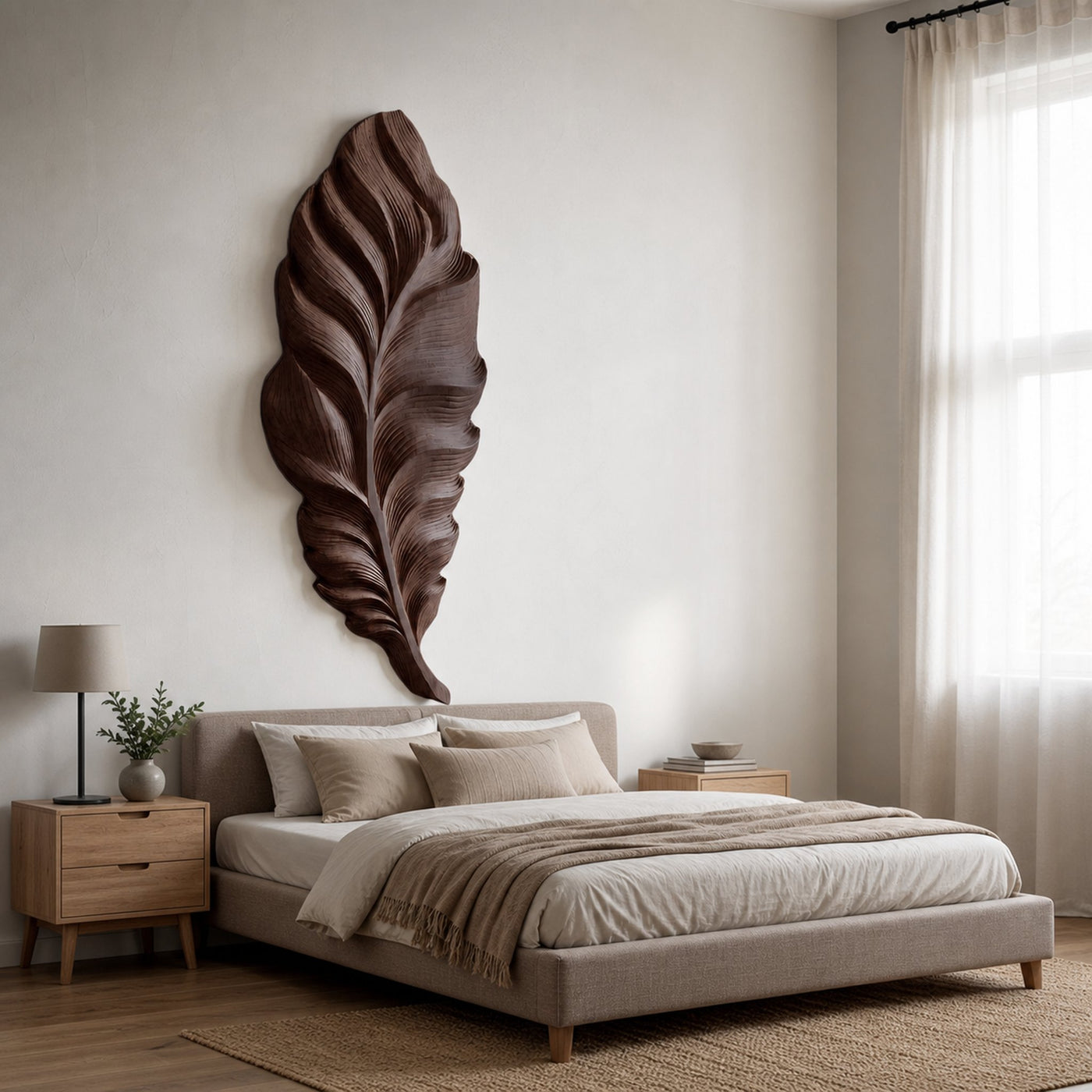 Handcrafted Feather Wall Art For Home Decor - product view 7