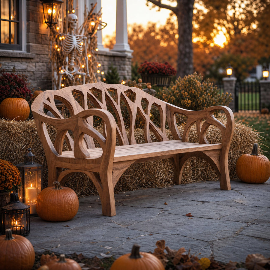 Handcrafted Halloween Patio Chair For Festive Outdoor Halloween Decor