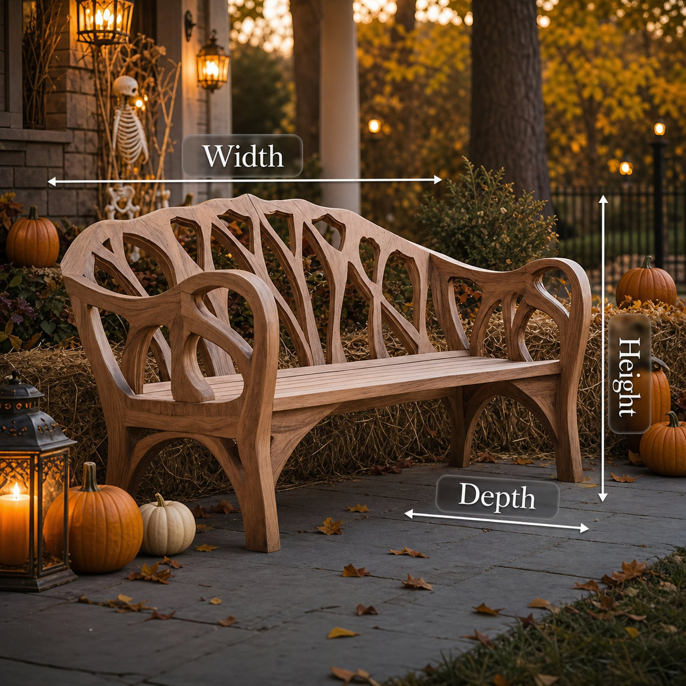 Handcrafted Halloween Patio Chair For Festive Outdoor Halloween Decor - product view 8