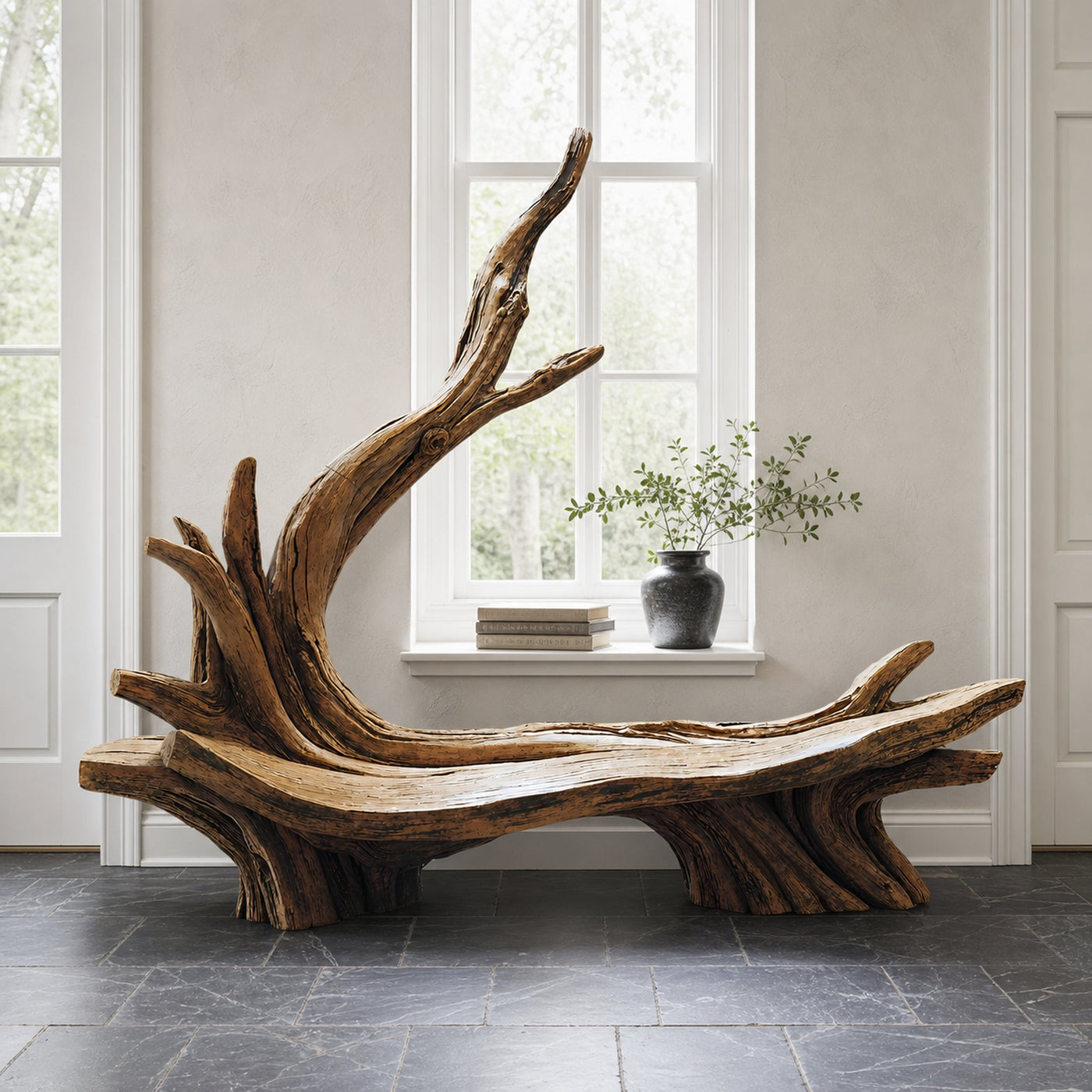 Handcrafted Live Edge Bench For Artistic Patio Designs - product view 6