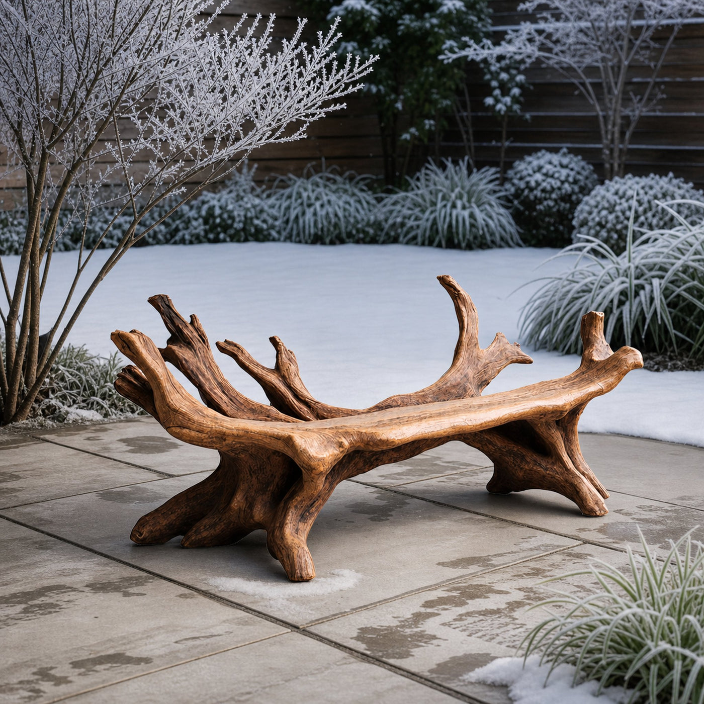 Handcrafted Live Edge Bench For Entryway Design - product view 6