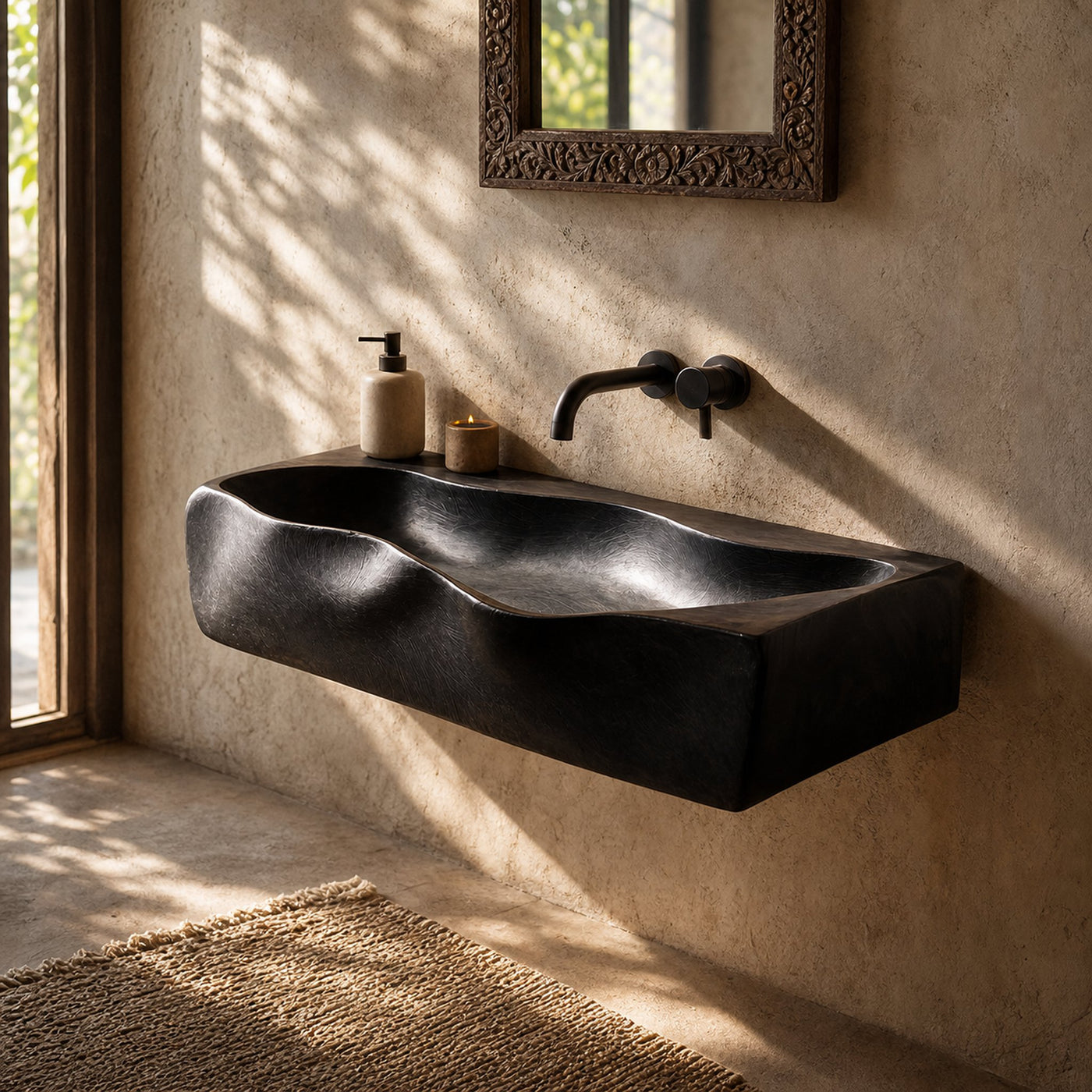Handcrafted Live Edge Wood Vanity Sink For One Of A Kind Bathroom Decor