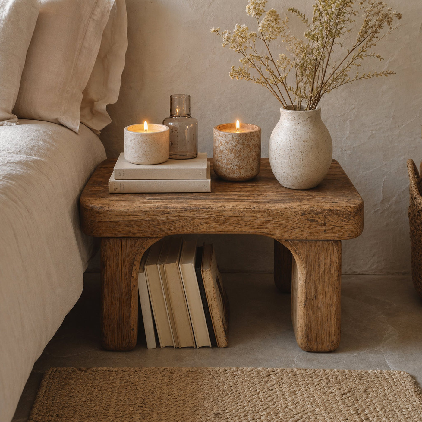 Handcrafted Rustic Nightstand For Farmhouse Bedrooms