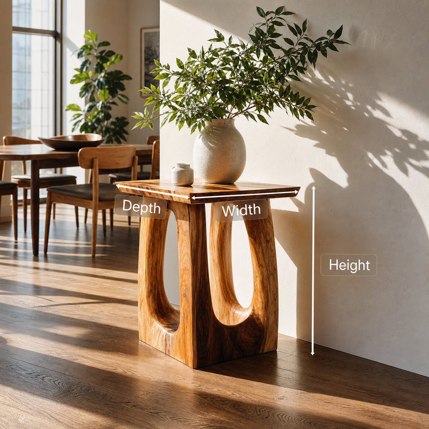 Handcrafted Side Table For Unique Living Room Accent - product view 6