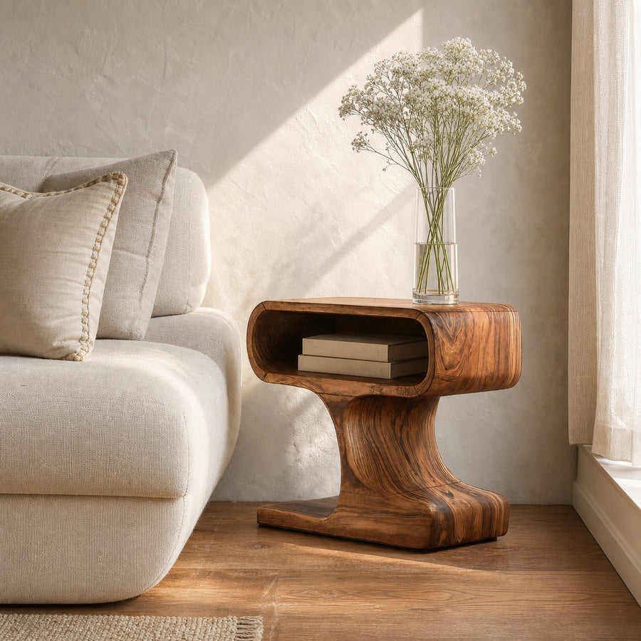 Handcrafted Side Table With Minimal Style For Living
