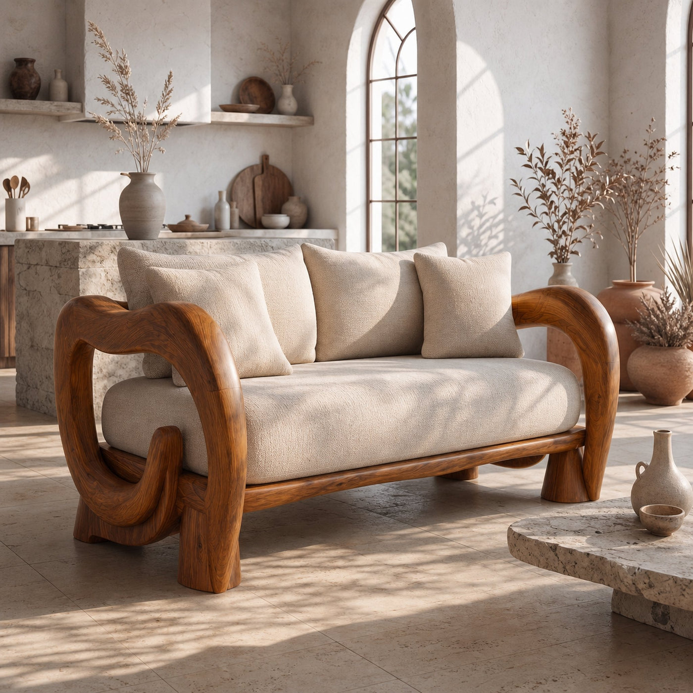 Handcrafted Sofa Frame For Living Room - product view 6