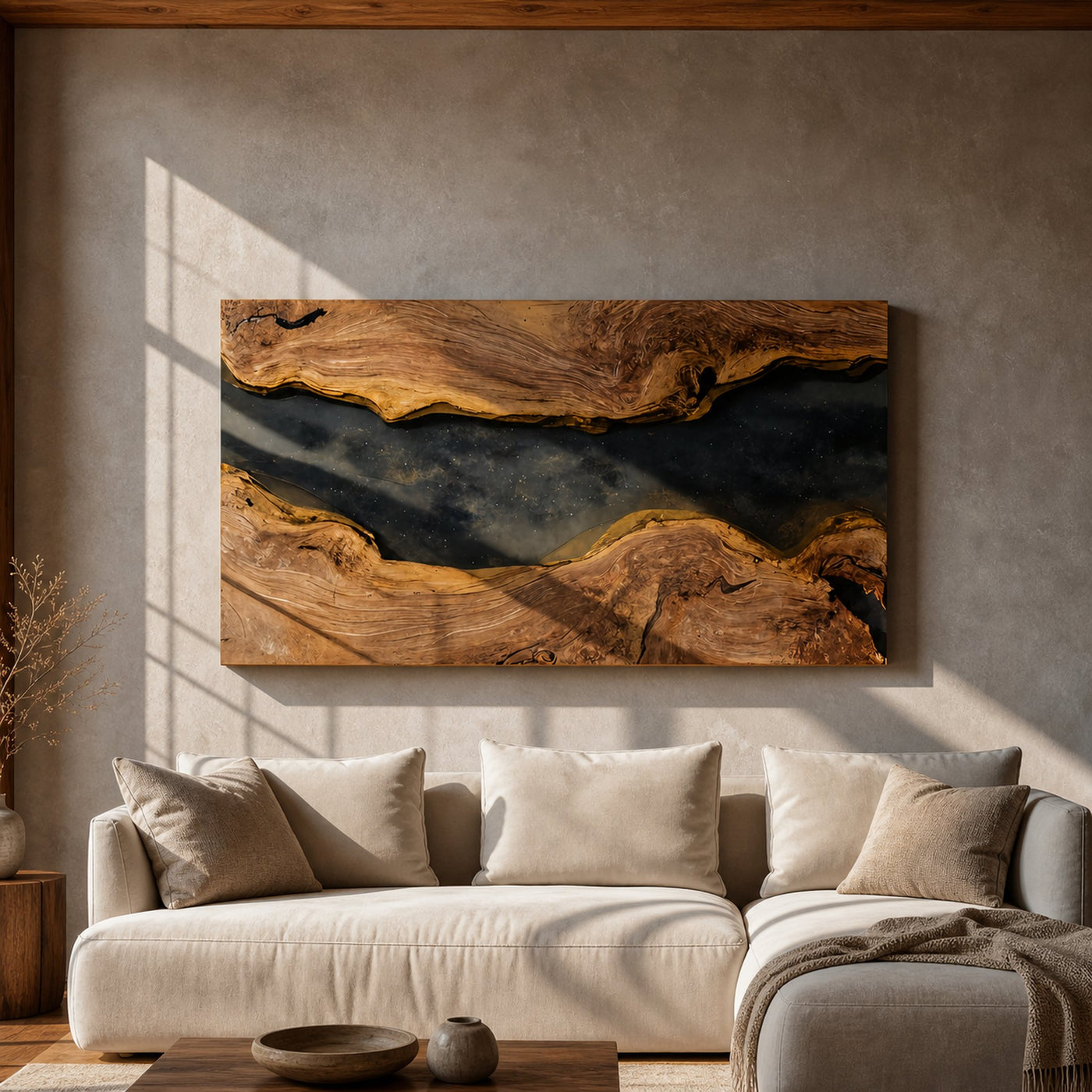 Handcrafted Solid Wood Wall Art For Bedroom Decor
