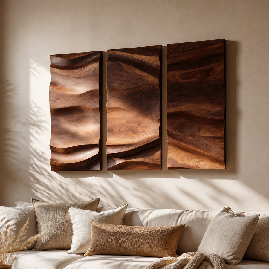 Handcrafted Solid Wood Wall Art For Modern Home