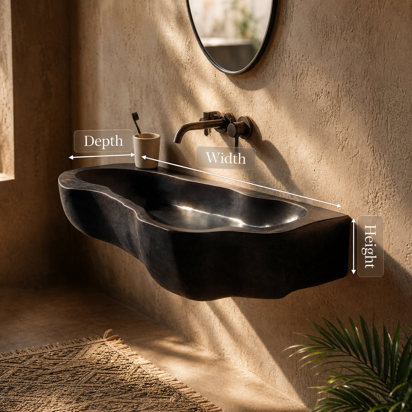 Handcrafted Solid Wood Wash Basin For Sustainable Bathroom Furniture - product view 8