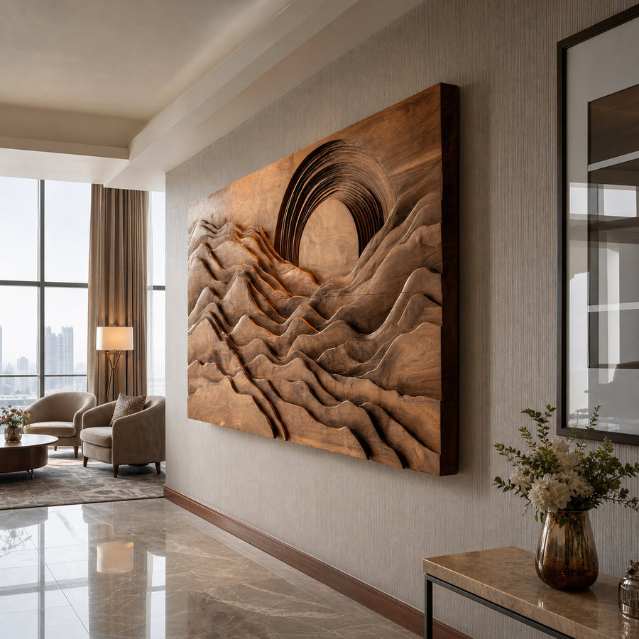 Handcrafted Wall Sculpture For Modern Home Interior