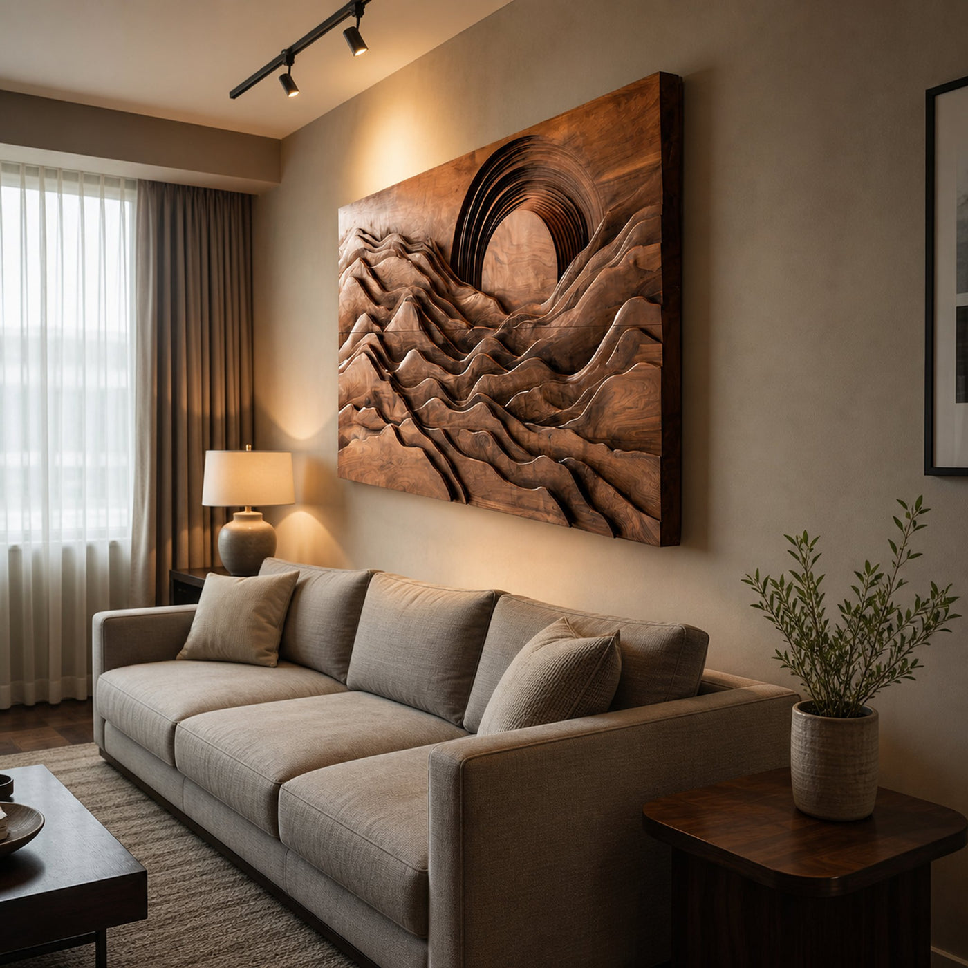 Handcrafted Wall Sculpture For Modern Home Interior - product view 6