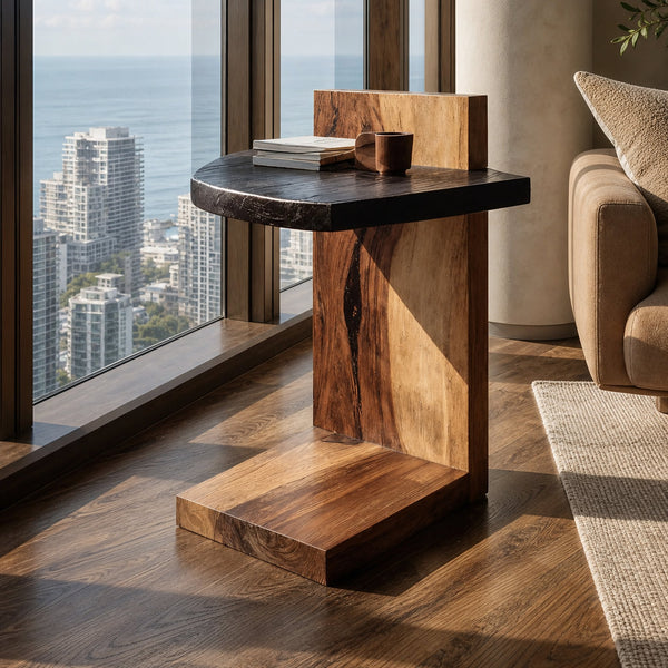 Handcrafted Wooden Side Table For Premium Furniture Look