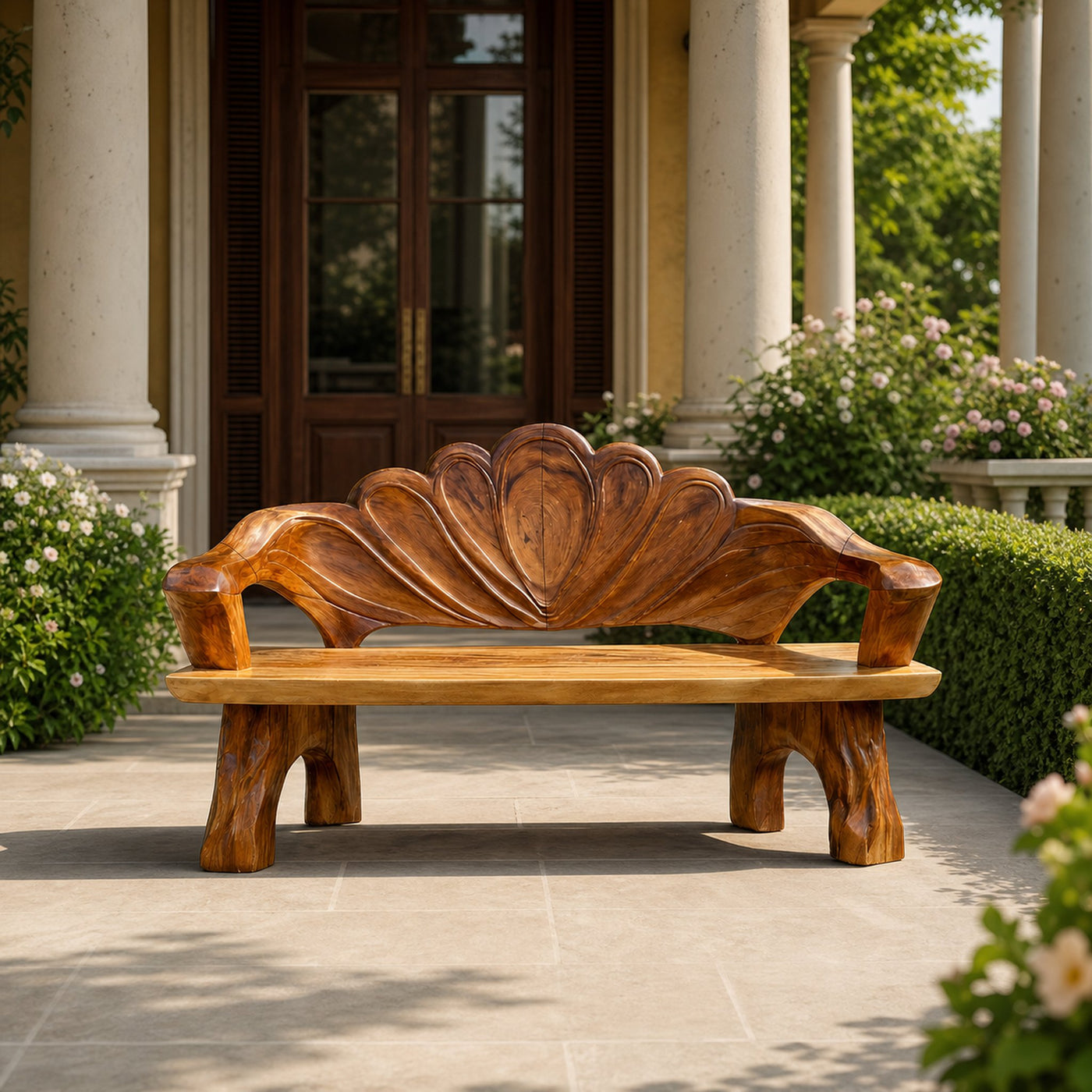 Handmade Live Edge Entryway Bench For Hallway Seating
