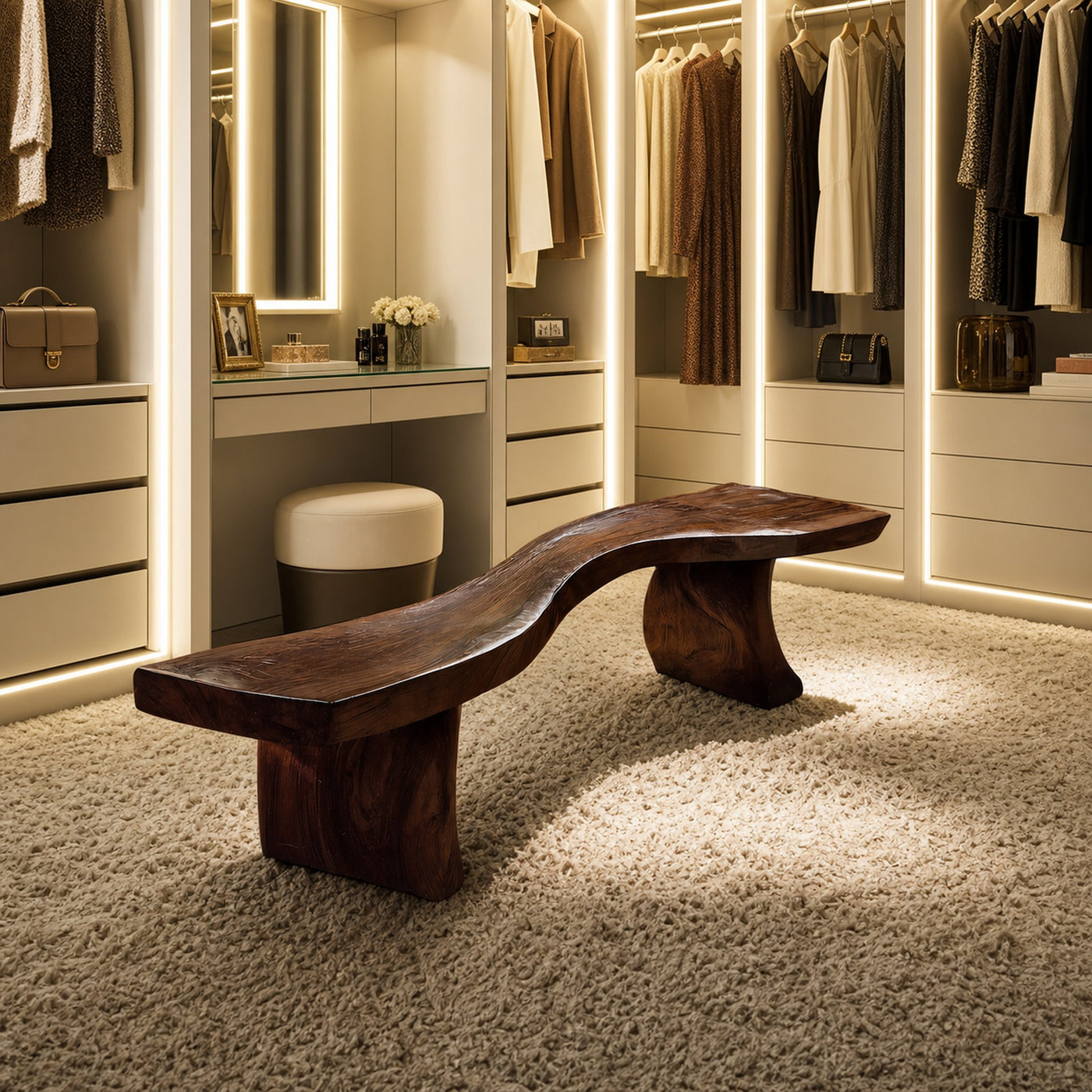 Handmade Wooden Entryway Bench For Hallway Seating - product view 7