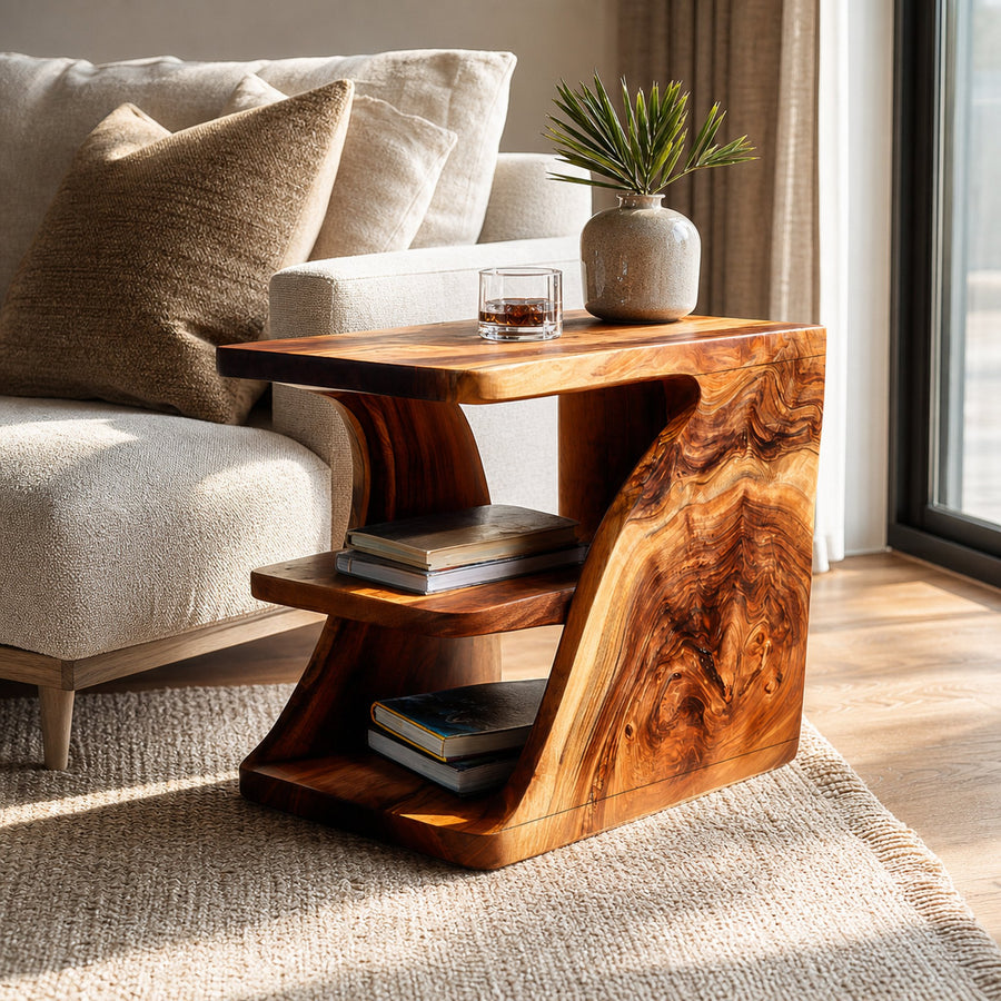 Handmade Wooden Side Table For Home Interior