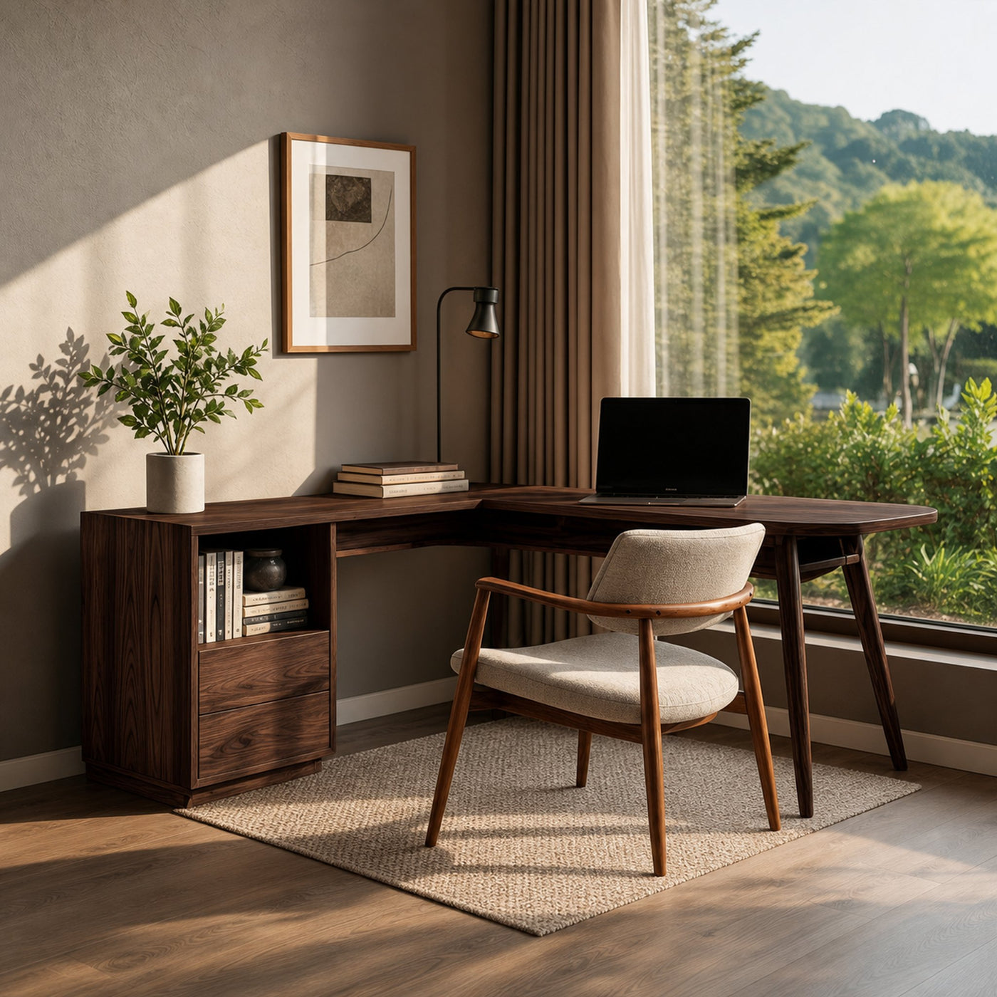 L Shaped Study Desk For Home Office - product view 6