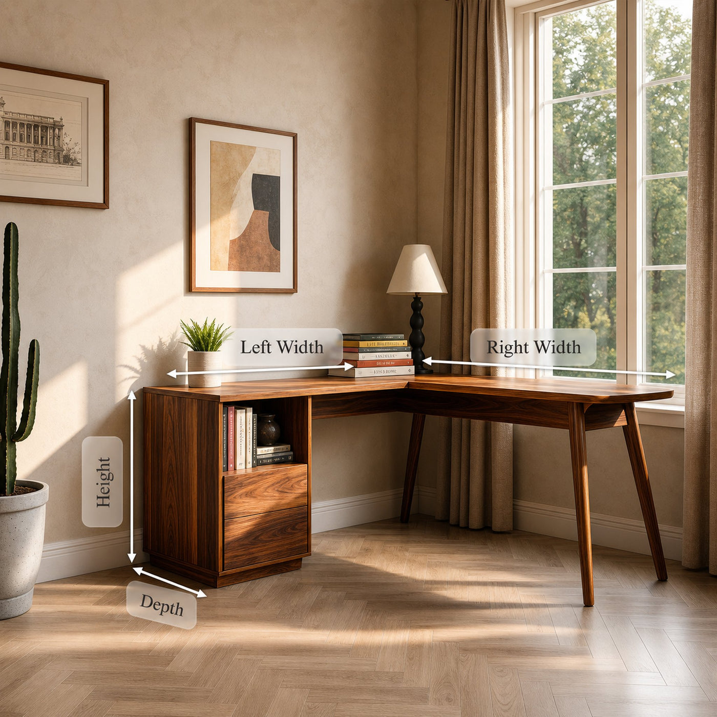 L Shaped Study Desk For Home Office - product view 8