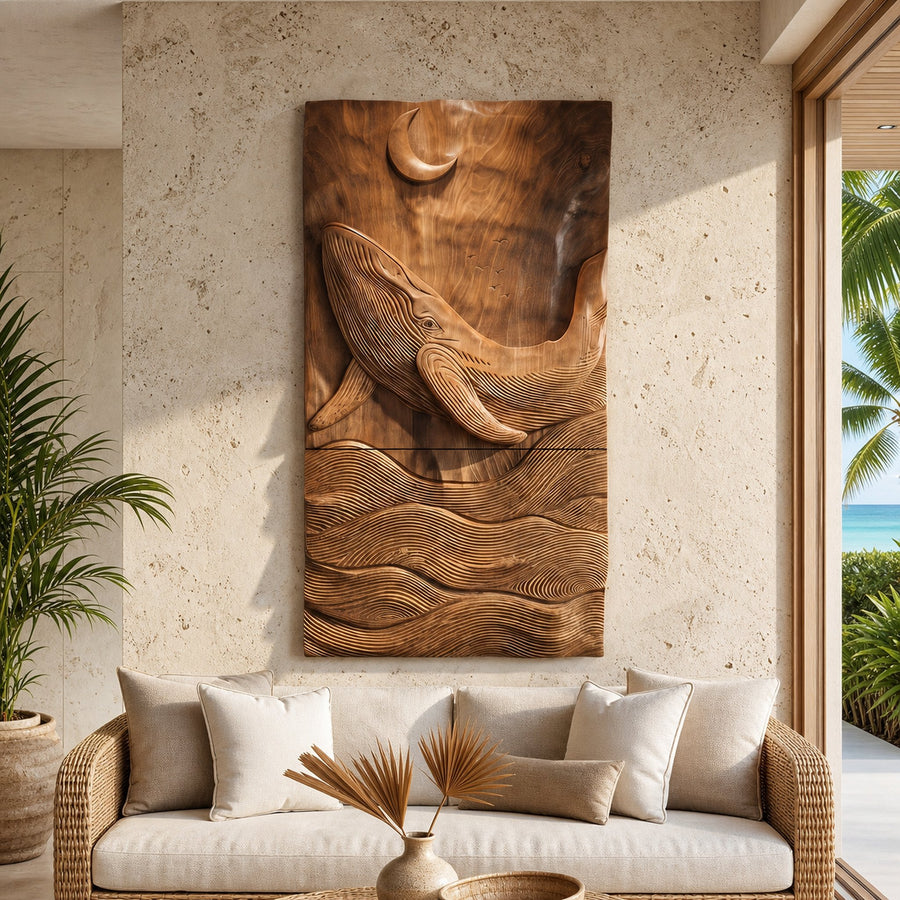 Large Abstract Wood Wall Decor For Elegant Modern Interiors