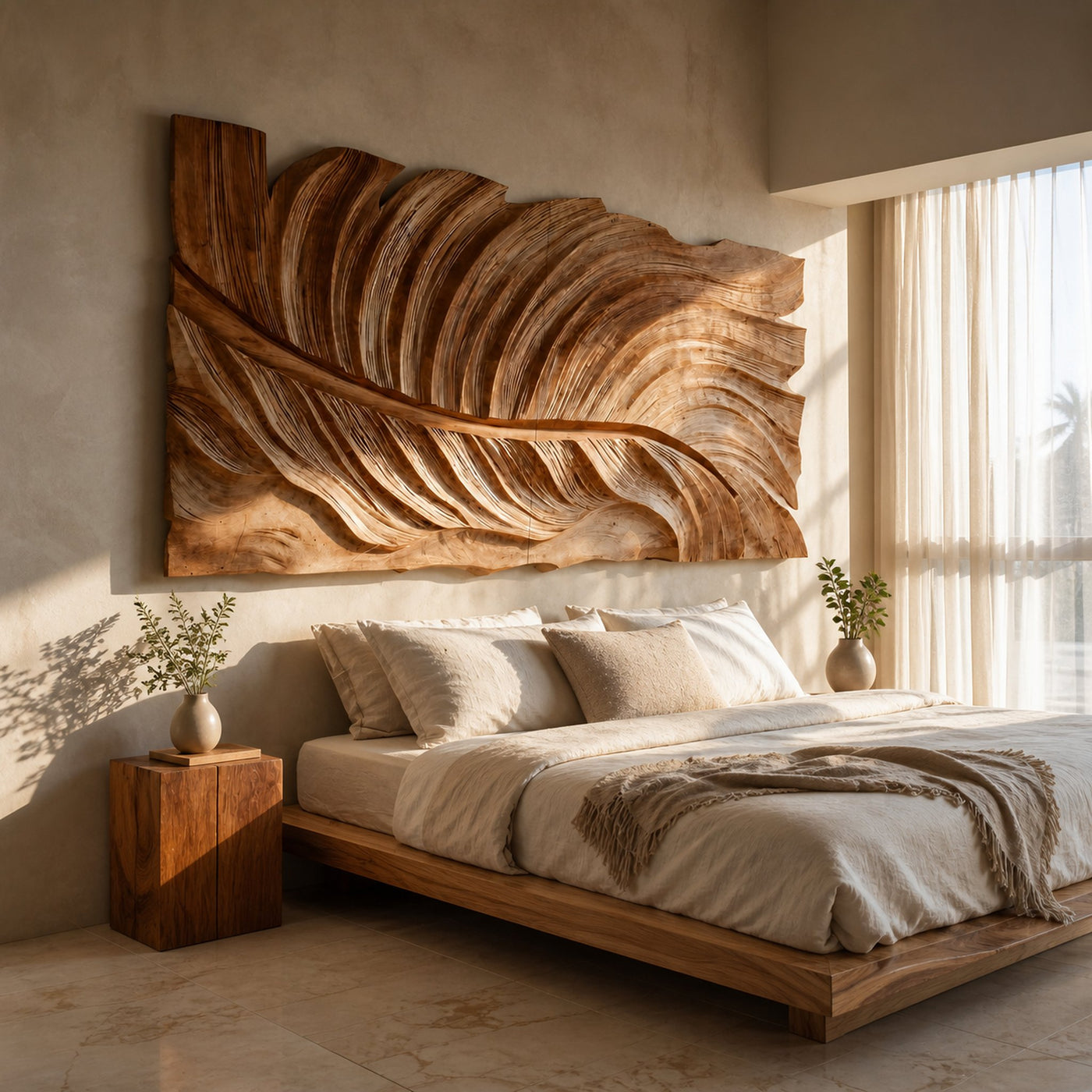 Large Feather Wall Art For Bedroom Decor