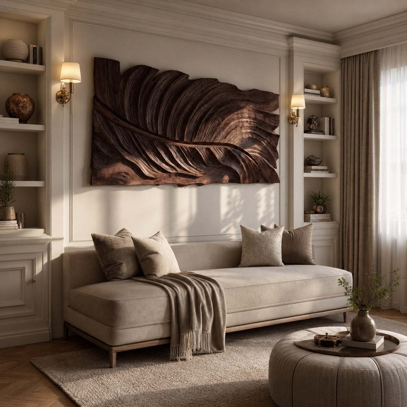 Large Feather Wall Art For Bedroom Decor - product view 6