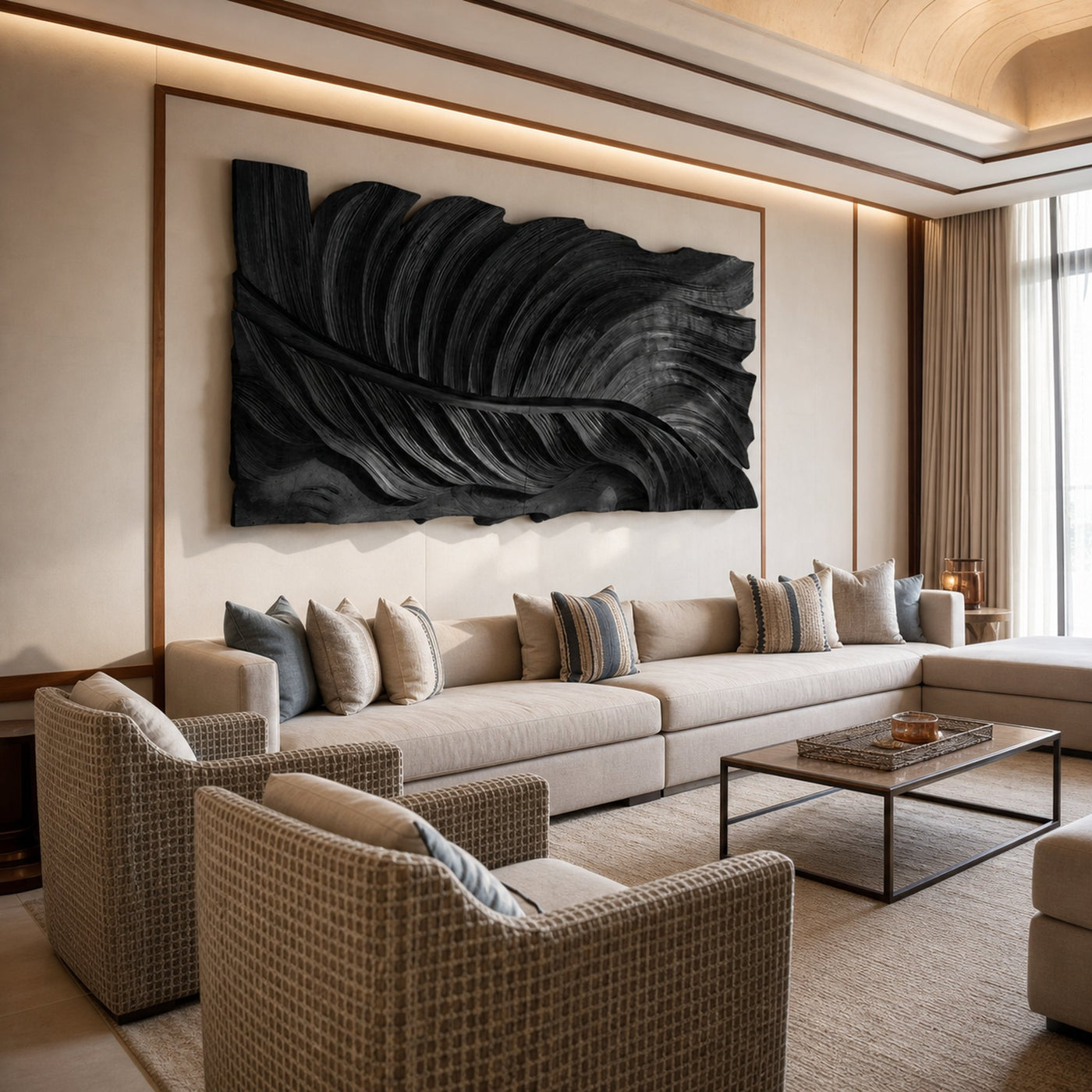 Large Feather Wall Art For Bedroom Decor - product view 7