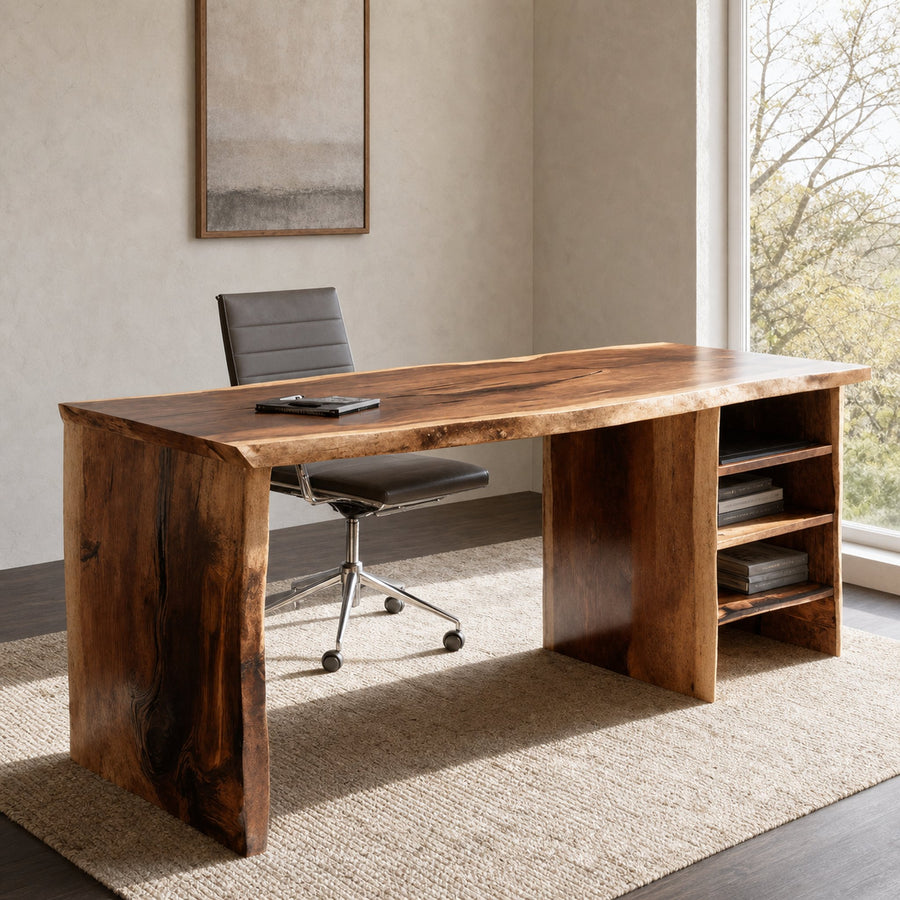 Live Edge Desk For Home Office Or Workstation