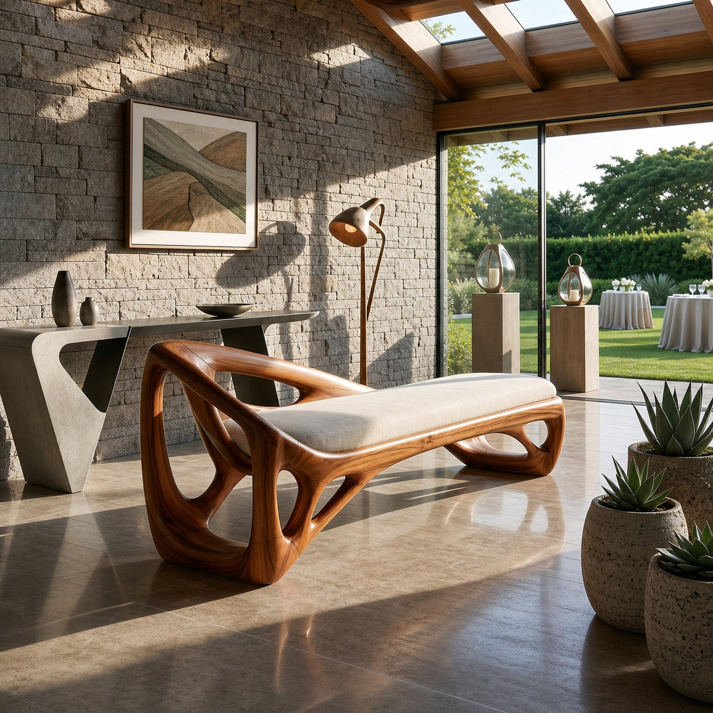 Live Edge Dining Bench Rustic Farmhouse - product view 6