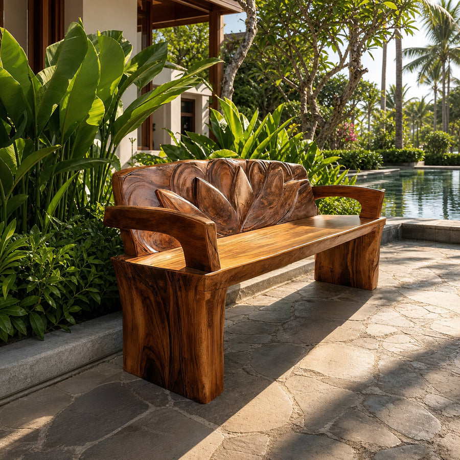 Live Edge Handmade Wood Bench For Entryway Seating Decor